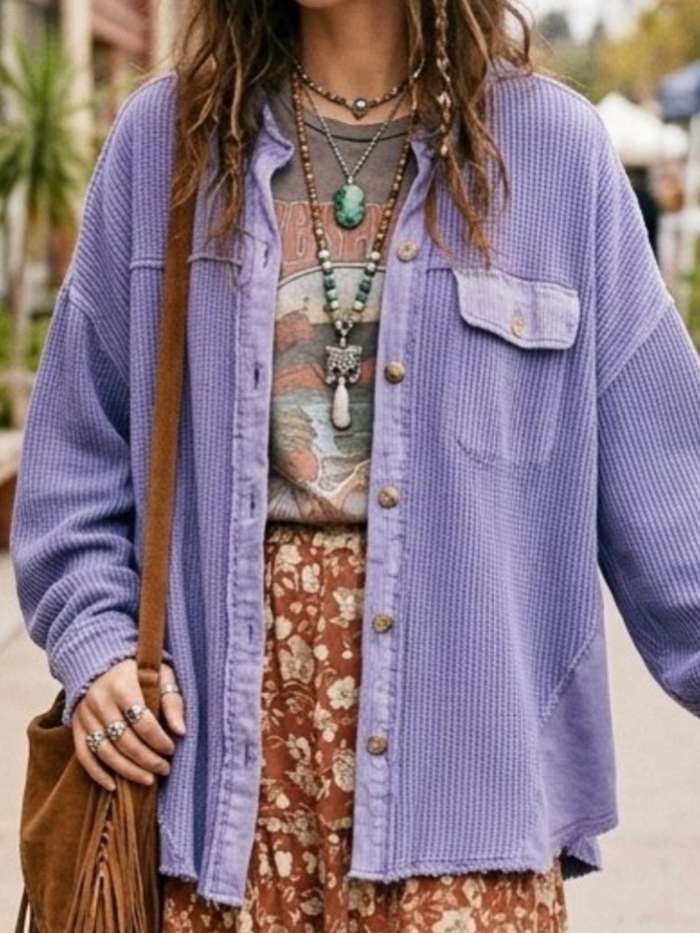 Free People One Scout Jacket in Hydrandea Size Medium